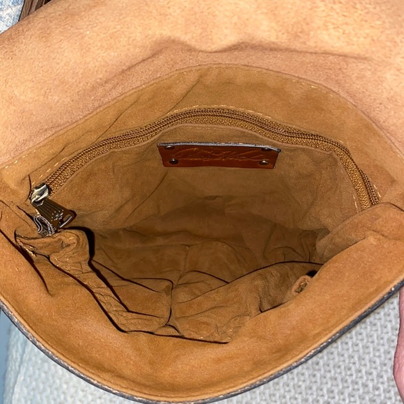 *SOLD*Patricia Nash Granada Floral Crossbody In Dusty Rose - Picture 12 of 15